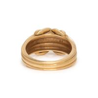 TIFFANY & CO., YELLOW GOLD 'SIGNATURE X' RING