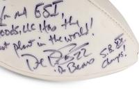 A Rare Dave Duerson 1985 Chicago Bears Super Bowl XX Single Signed and Inscribed Full Size Football