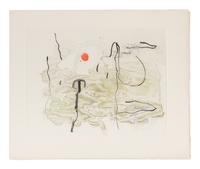 [ARTISTS BOOK]. MIRÓ, Joan (1893–1983). Tracé sur l'Eau Suite d’aquarelles . Paris: Maeght Éditeur, 1963.
