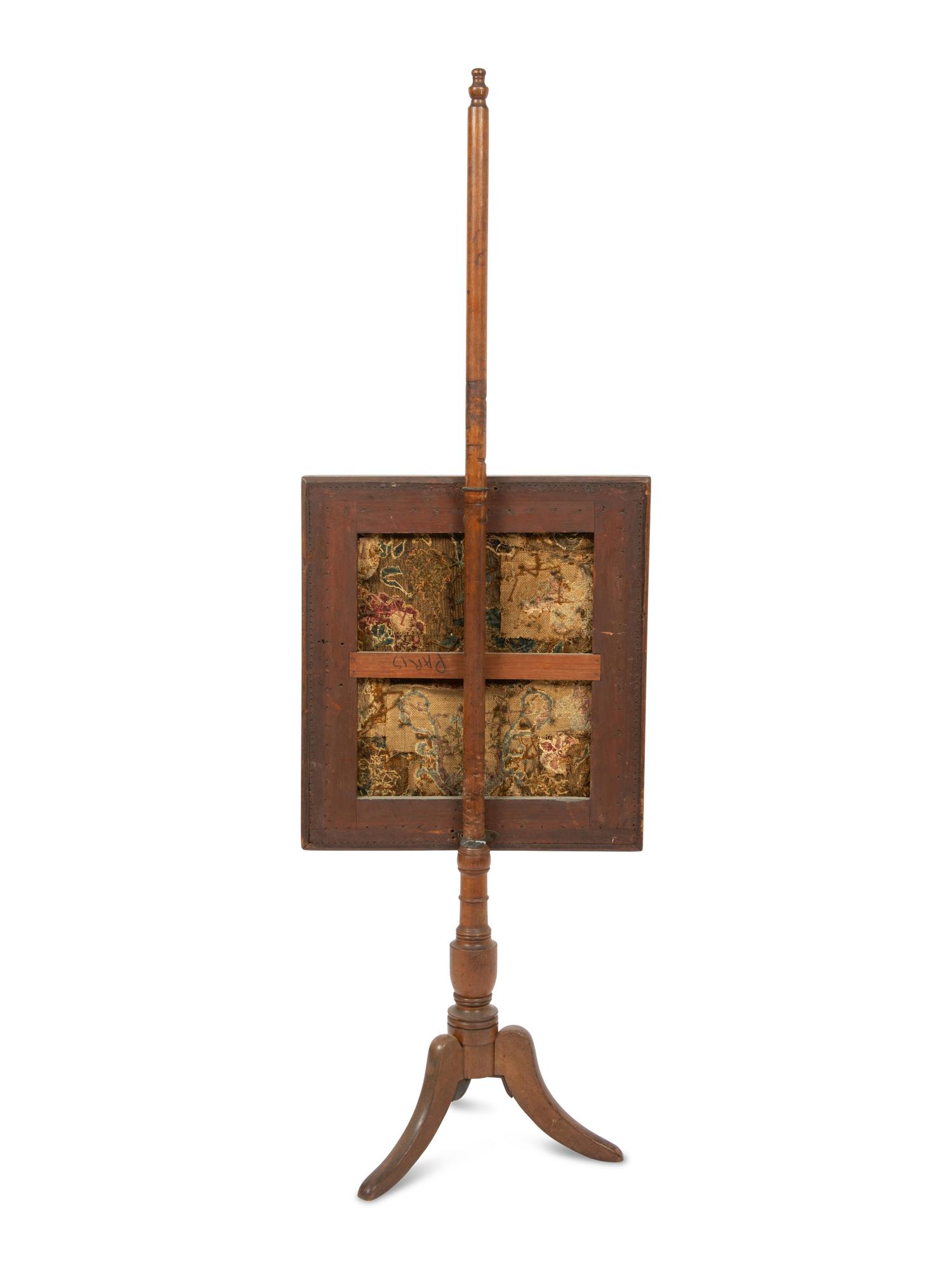 A French Needlepoint Fire Screen