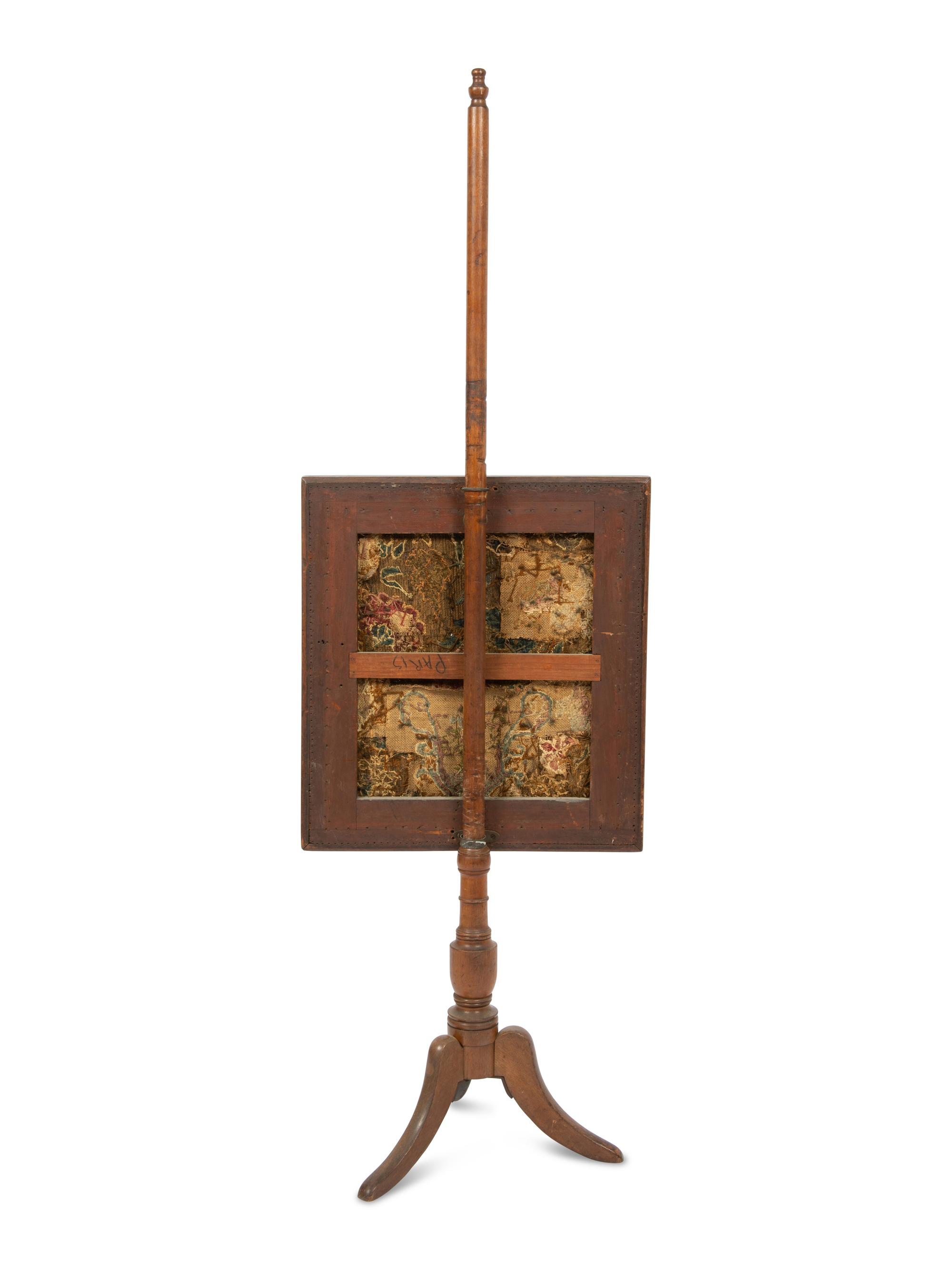 A French Needlepoint Fire Screen