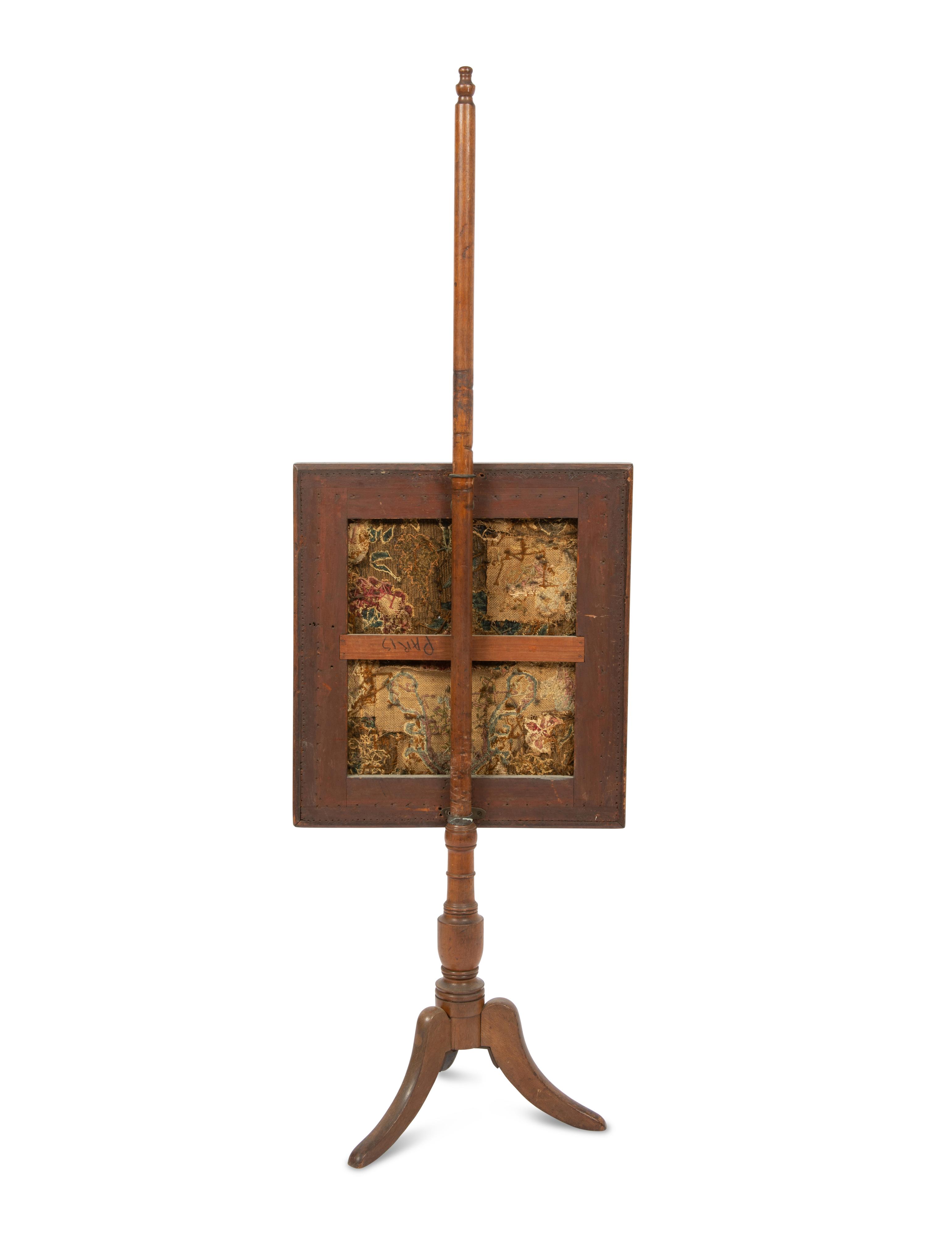 A French Needlepoint Fire Screen
