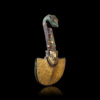 Three Chinese Metal Garment Hooks, Warring State Period-Han Dynasty 戰國-漢 帶 鉤 三件