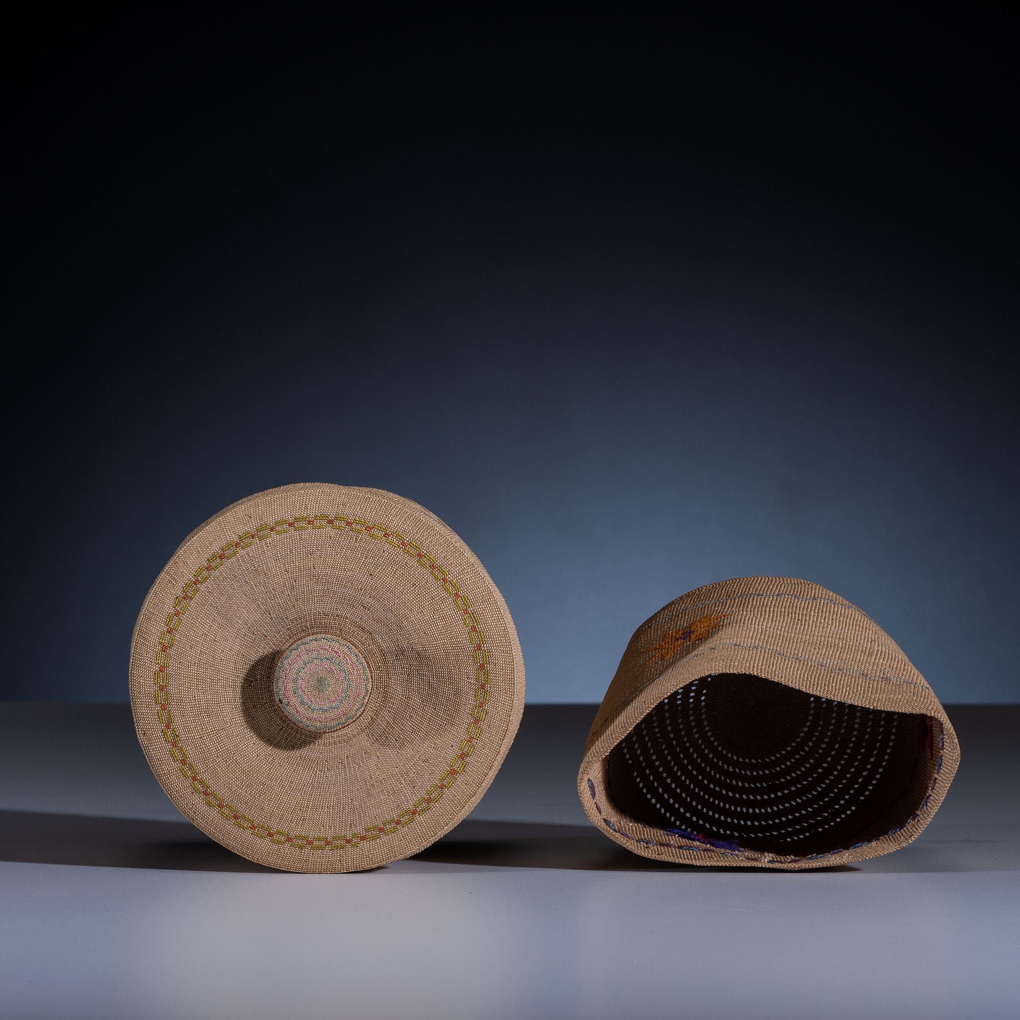 Attu Lidded Rattle Top Basket