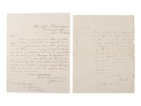 [LINCOLN, Abraham (1809-1865)]. Autographs of Lincoln friends and associates, including: