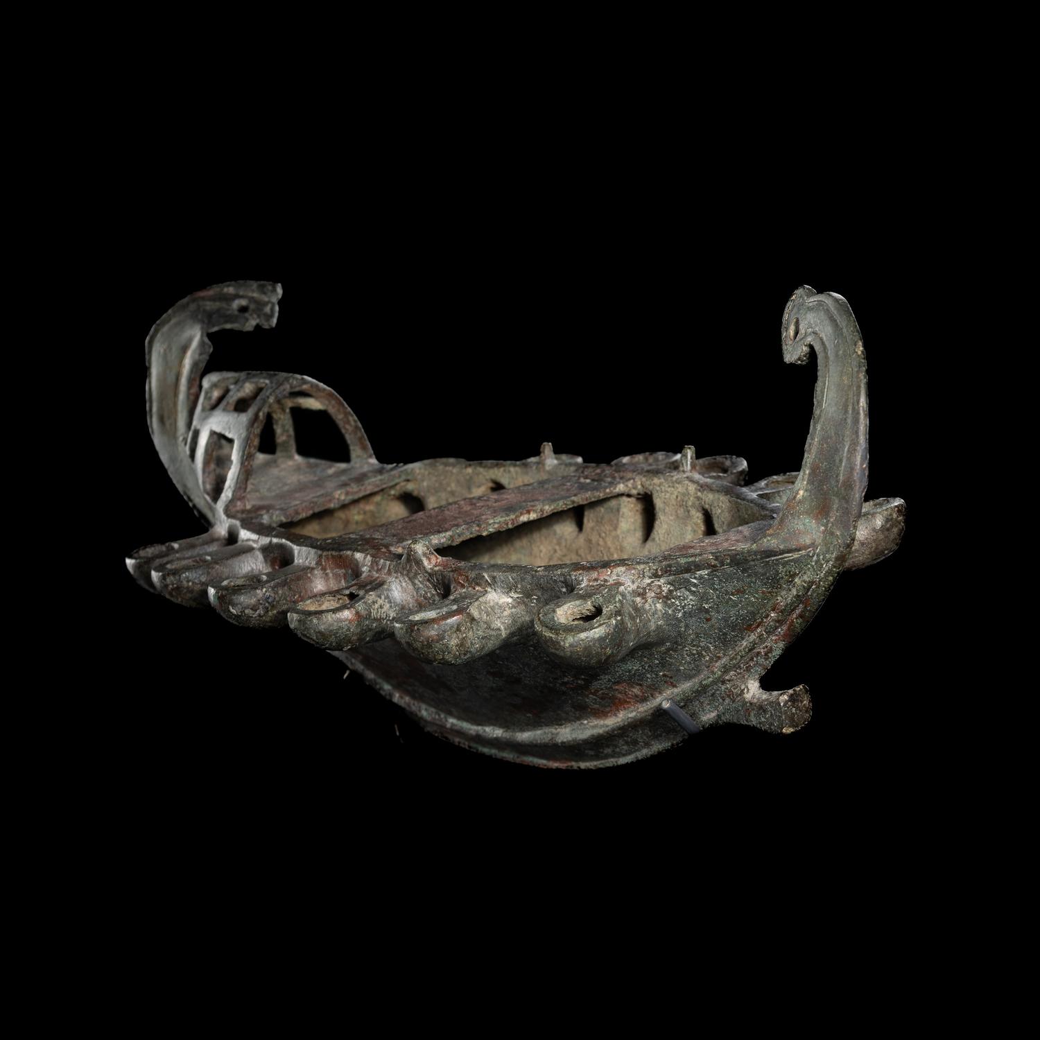 A Late Roman Bronze Lamp in the Form of a Ship