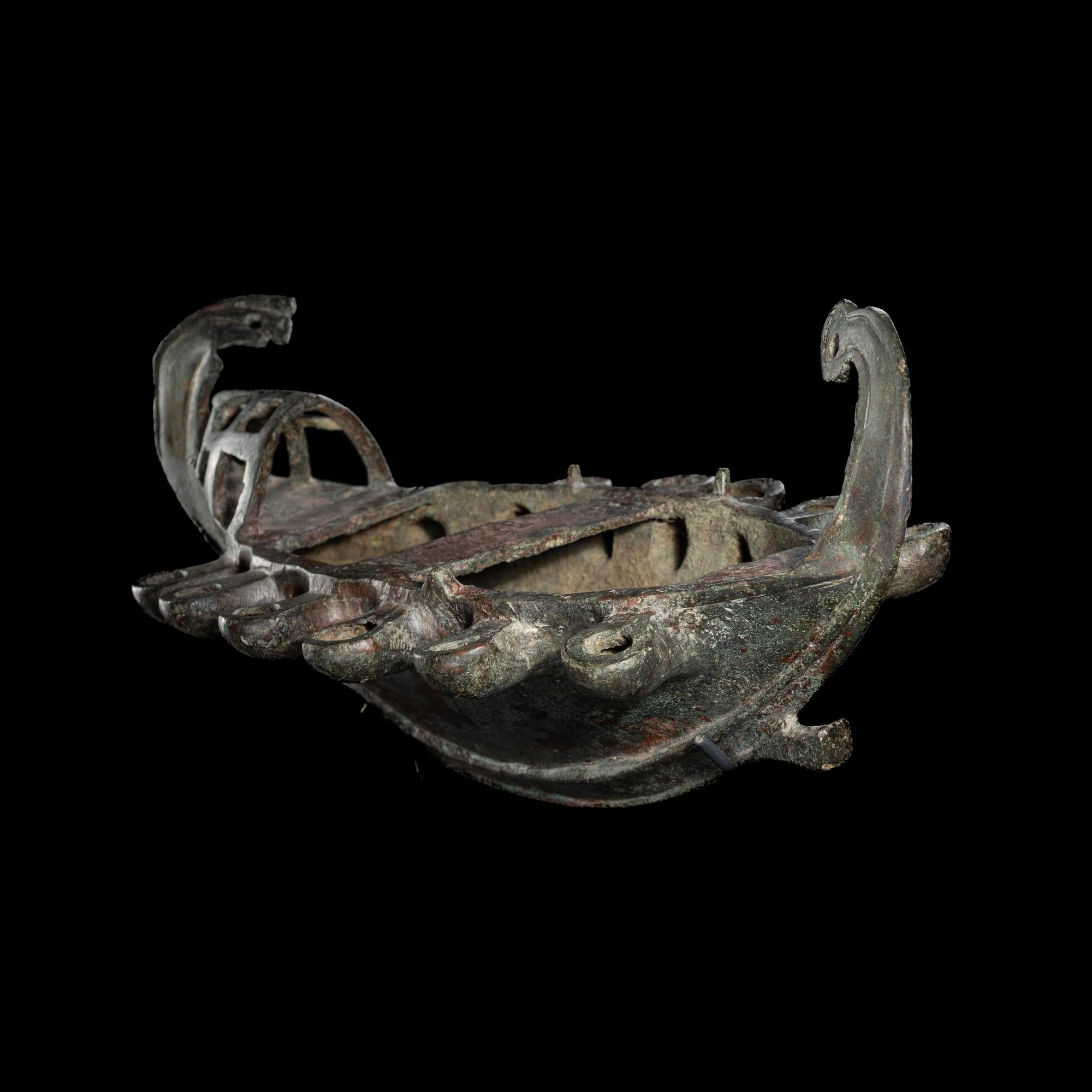 A Late Roman Bronze Lamp in the Form of a Ship