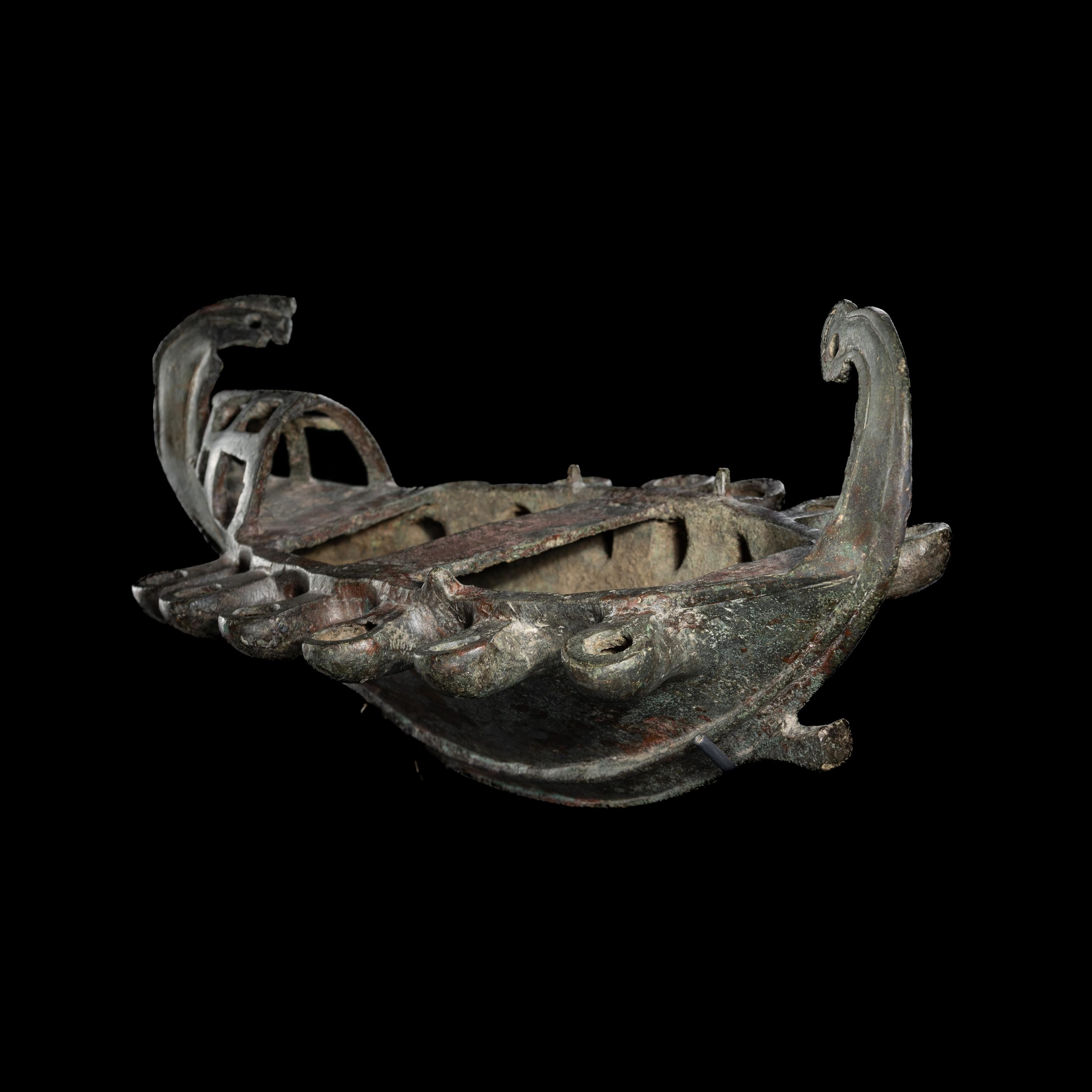 A Late Roman Bronze Lamp in the Form of a Ship