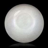 A Chinese White Jade Bowl, 19th-20th Century 晚清-民國 白玉碗