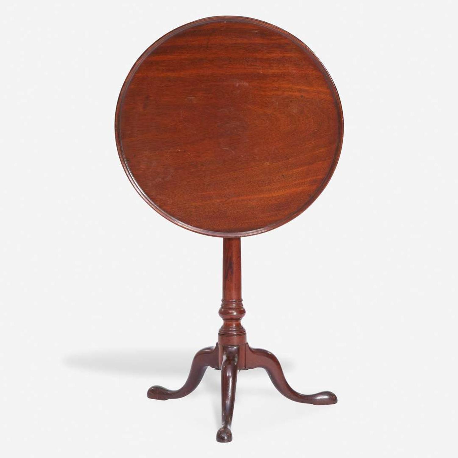 A Chippendale carved mahogany tilt-top candlestand Philadelphia, PA, circa 1770