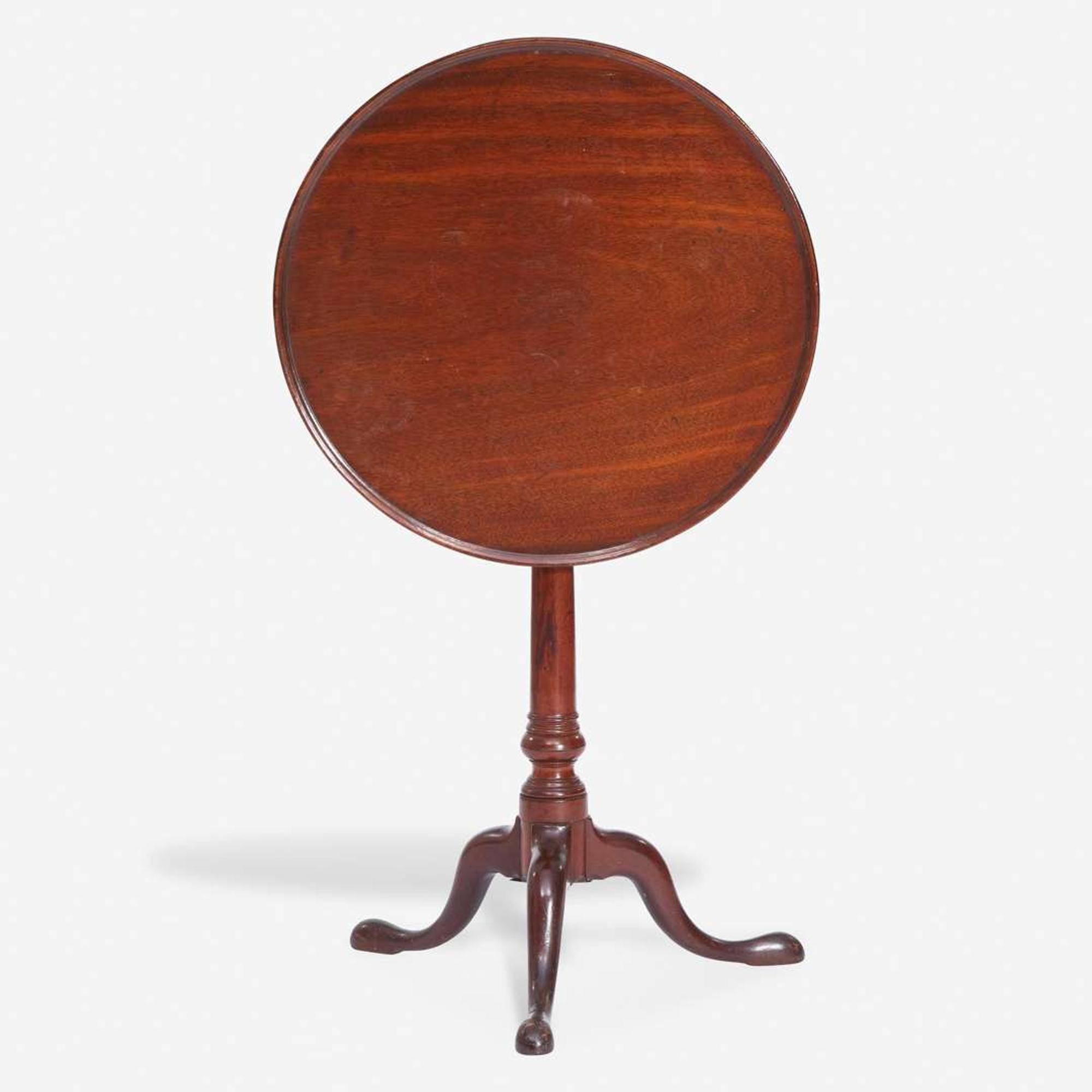 A Chippendale carved mahogany tilt-top candlestand Philadelphia, PA, circa 1770