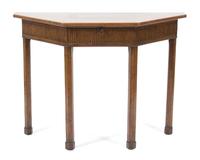 A William IV Mahogany Console Table Height 29 3/4 x width 40 x depth 14 1/2 inches. — 19TH CENTURY