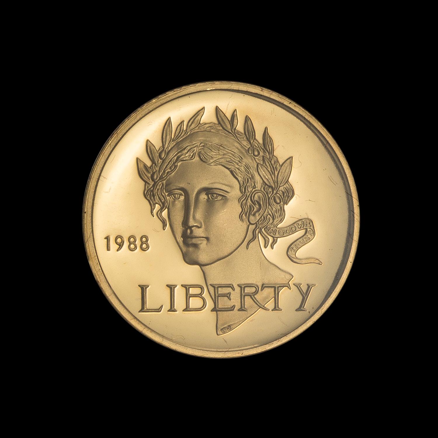 A United States 1988 Olympic Games Commemorative $5 Gold Proof