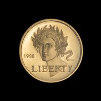 A United States 1988 Olympic Games Commemorative $5 Gold Proof