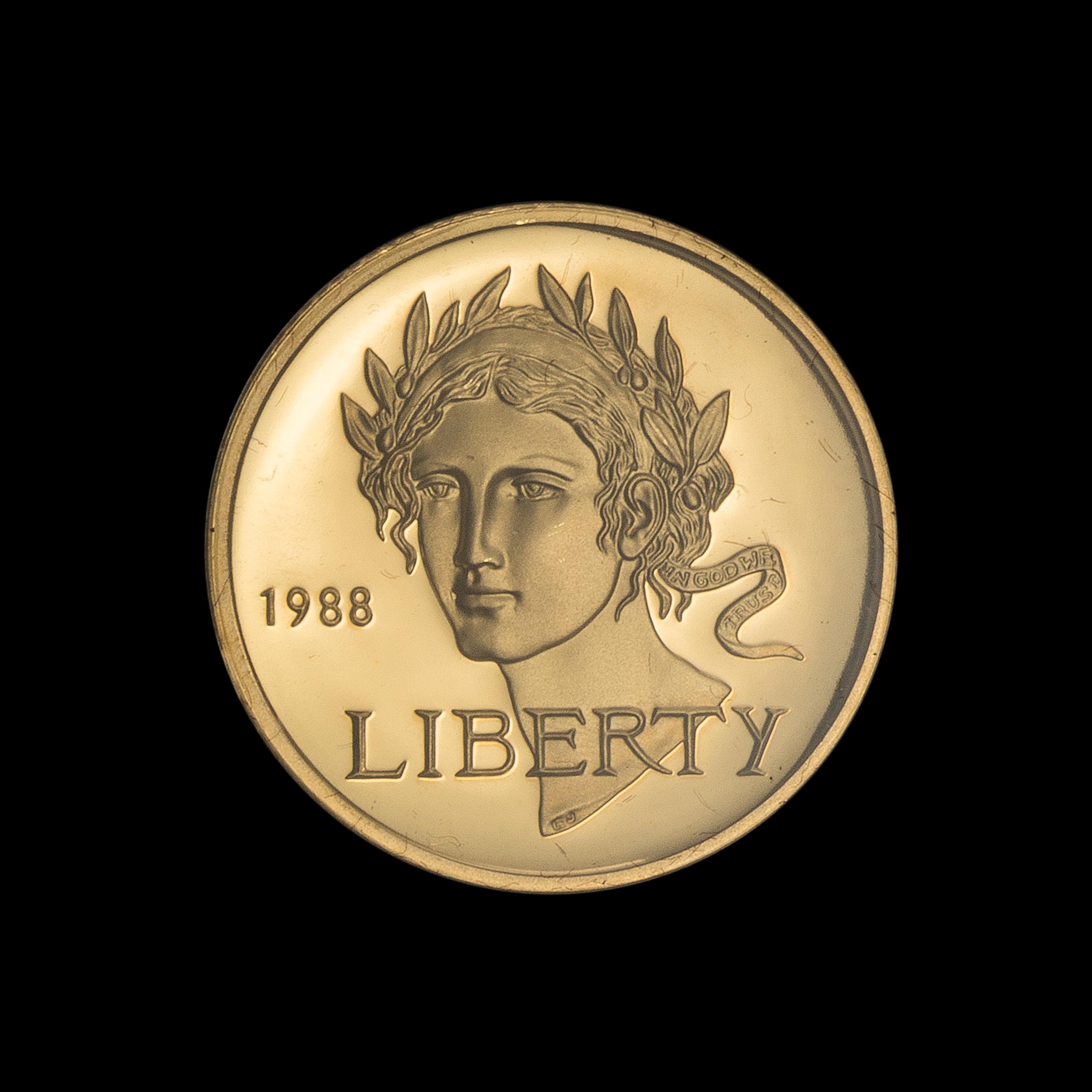A United States 1988 Olympic Games Commemorative $5 Gold Proof