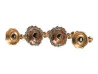 Two Pairs of English Brass Adjustable Candlesticks