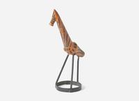 Wharton Esherick, Rare Iron and Ceramic Giraffe Sculpture