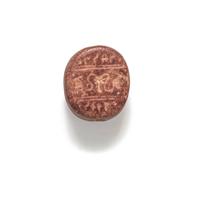 A Canaanite Red Jasper Scaraboid with an Inscription