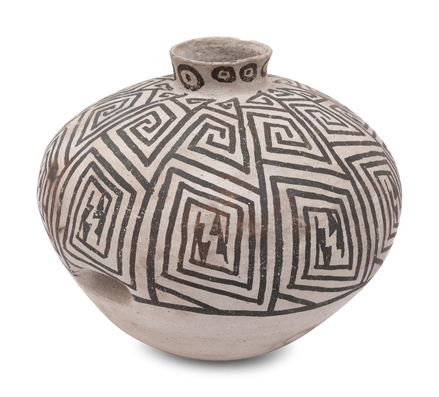 McElmo Black-on-White Pottery Jar