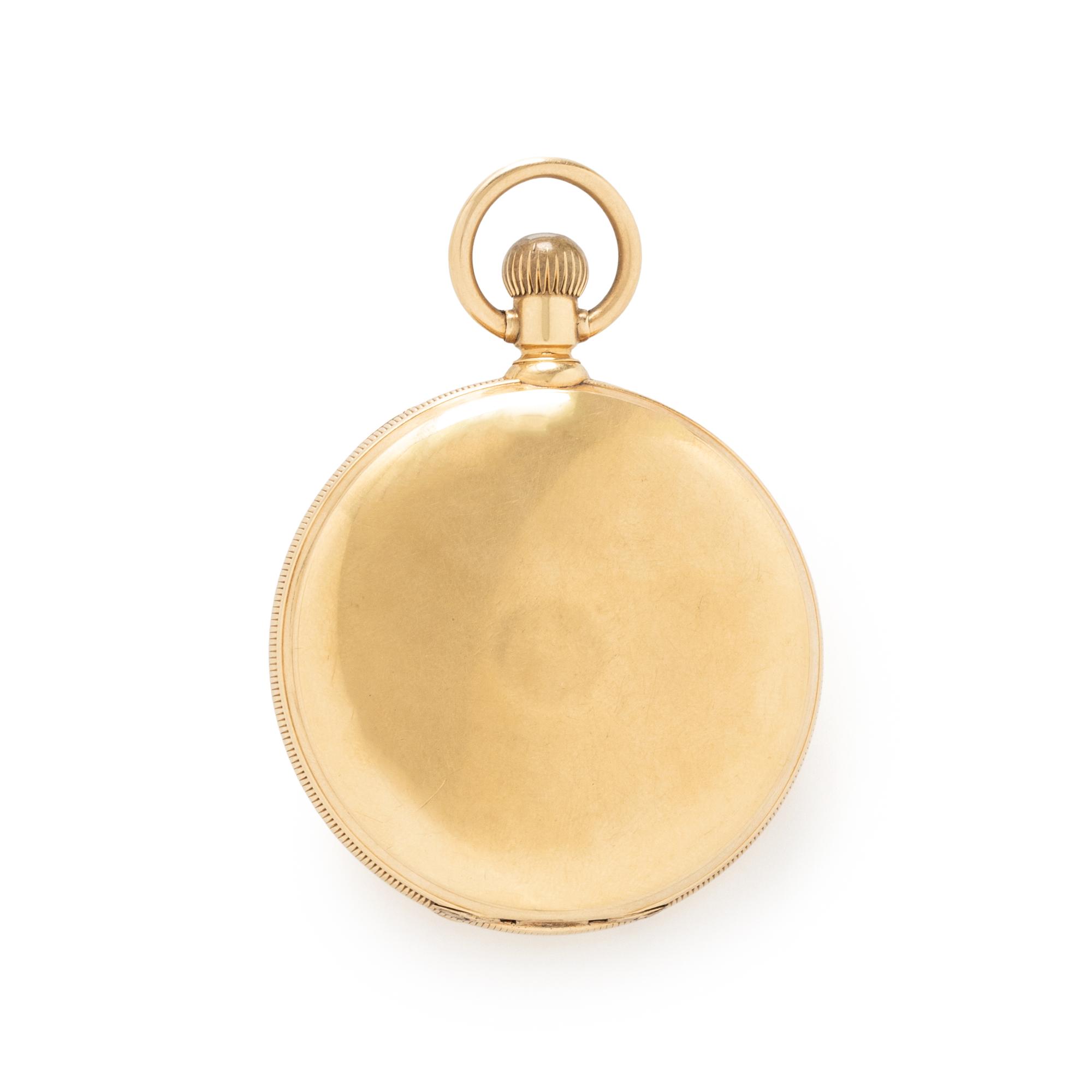 J.E. CALDWELL & CO., 18K YELLOW GOLD POCKET WATCH