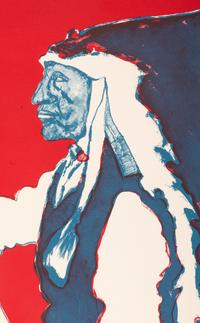 Two Works: Patriotic Indian, State I, edition 24/50 and Patriotic Indian, State II, edition 24/50
