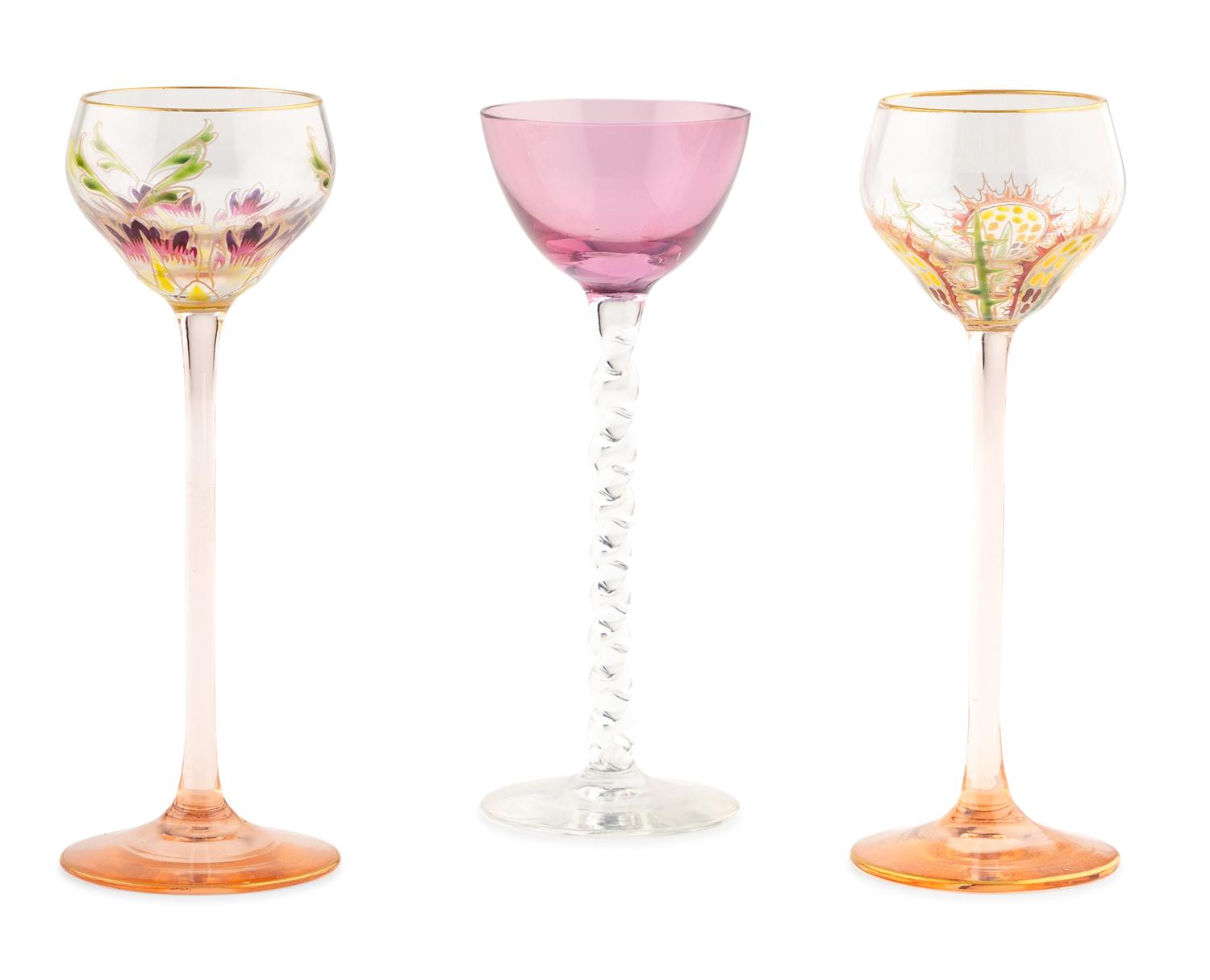 A Group of Continental Glass Stemware