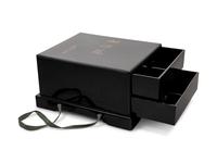 A Gilt Decorated Black Lacquer Box for Inro