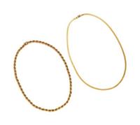 COLLECTION OF YELLOW GOLD CHAINS
