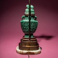 A Chinese Carved Aventurine Quartz ‘Chilong’ Covered Vase, 20th Century — 近代 東陵玉雕螭龍紋賞瓶