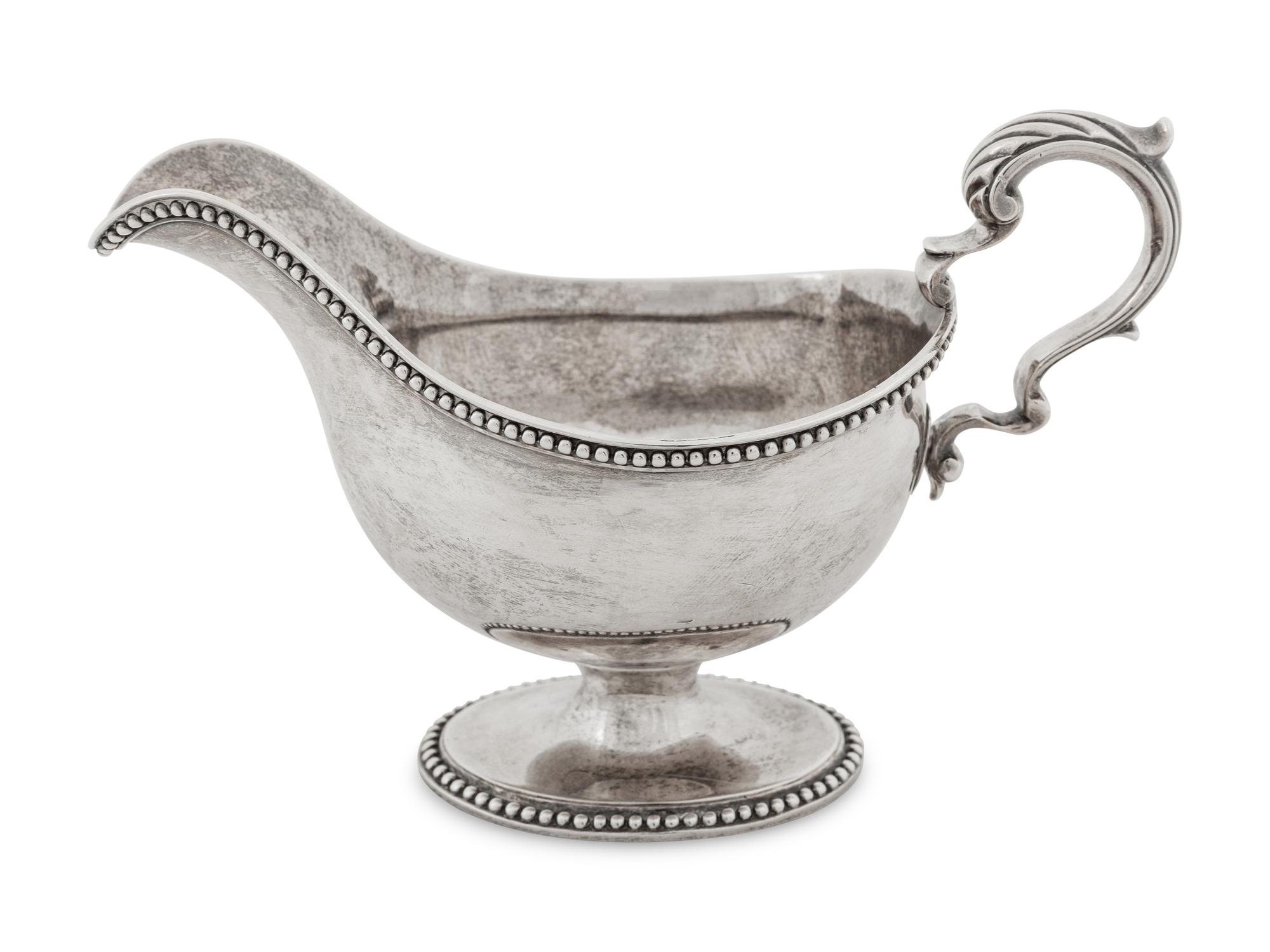 A Pair of George III Silver Sauce Boats