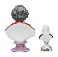 Two Staffordshire Glazed Pearlware Busts