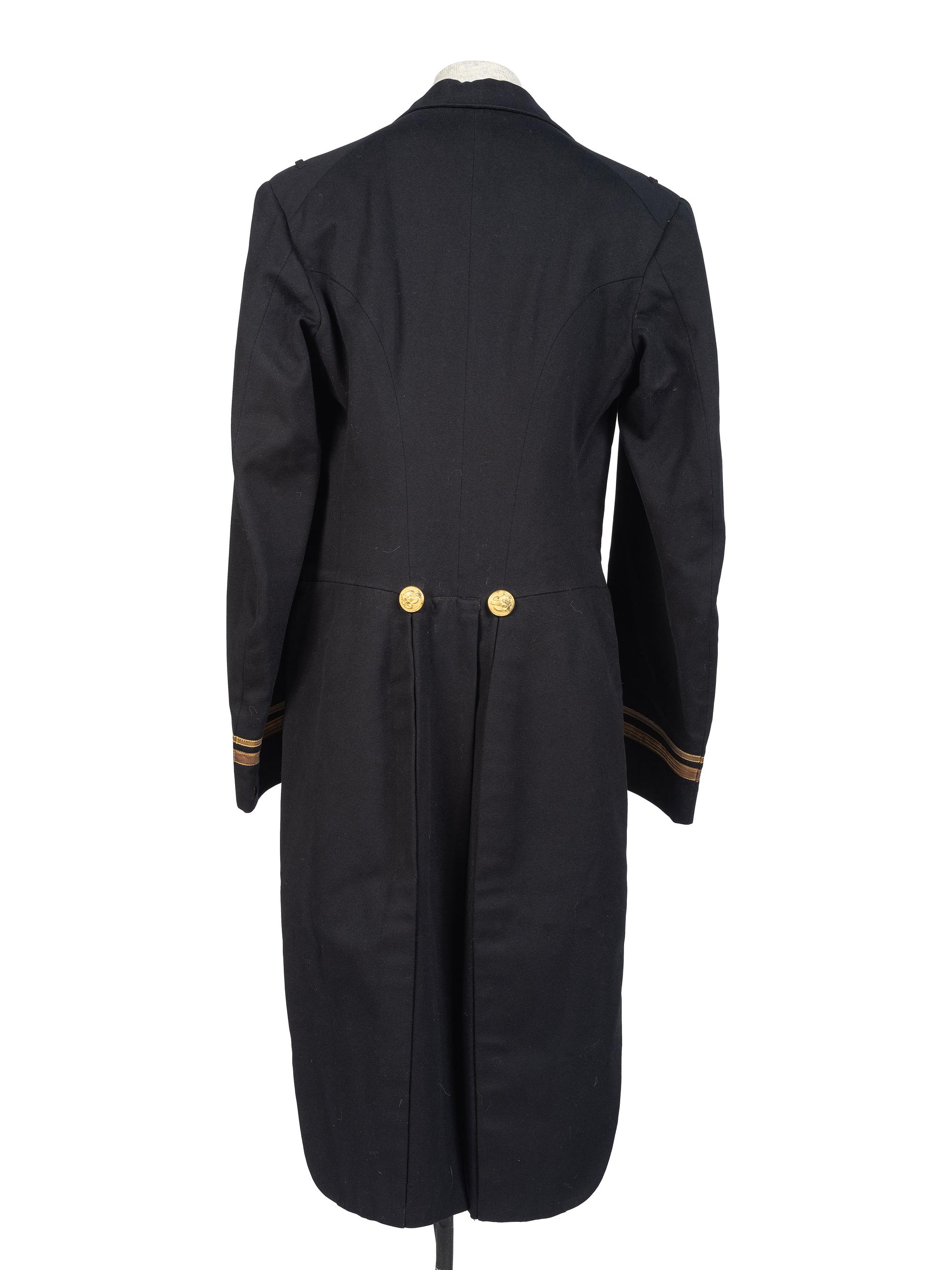 [MILITARIA]. Late 19th-to-early 20th-century US Navy officer's dress tailcoat.