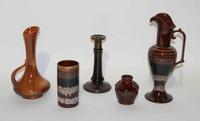 A Group of Ten Haeger Pottery Table Articles Height of tallest 14 1/2 inches.