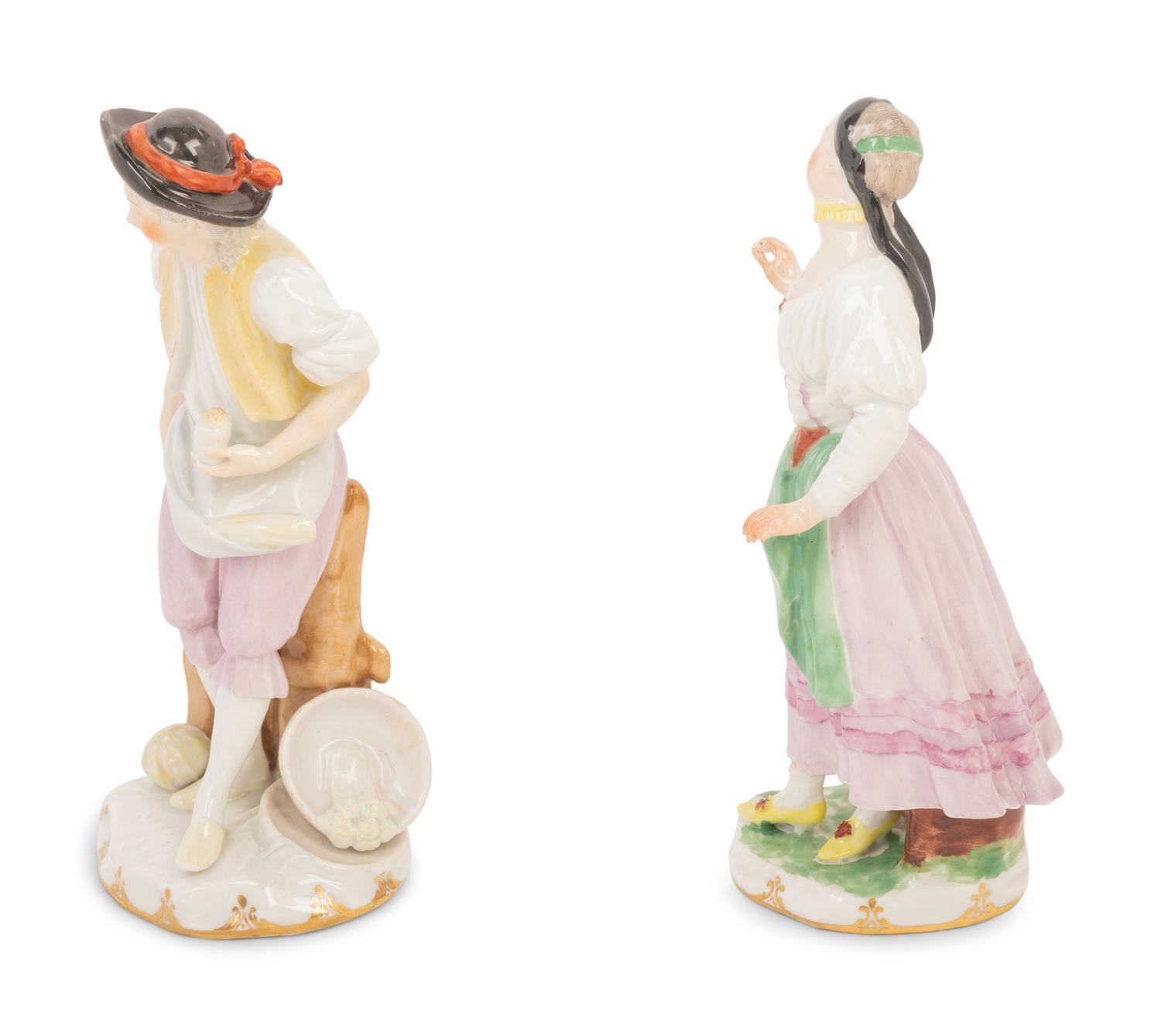 A Pair of Vienna Porcelain Figures