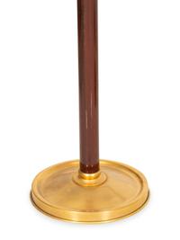 A Group of Four Brass Adjustable Floor Lamps