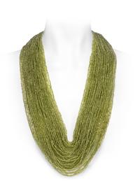 ANGELA PINTALDI, MULTISTRAND PERIDOT BEAD NECKLACE
