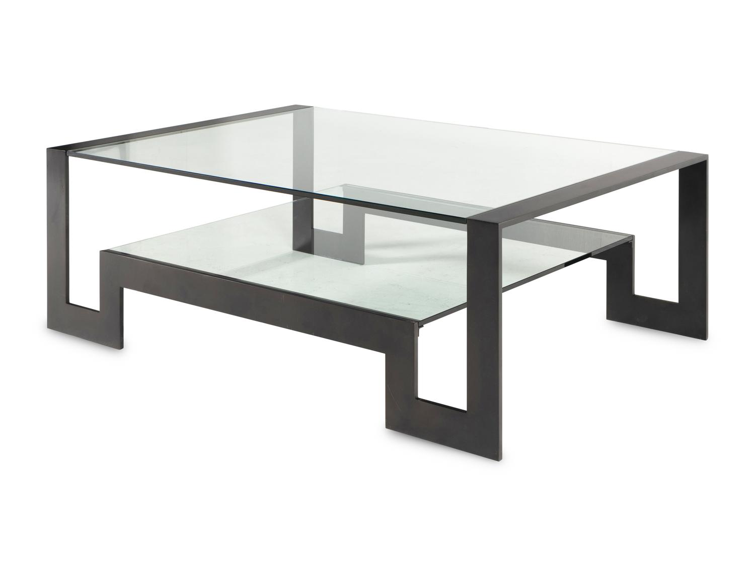 A John Boone Steel and Glass Low Table