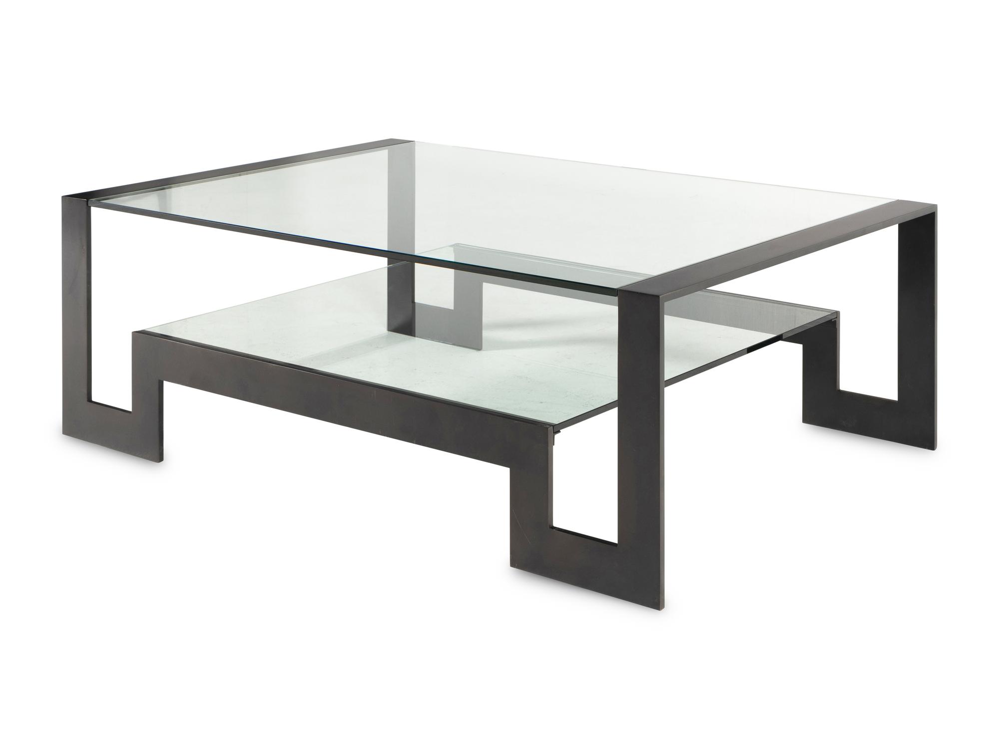 A John Boone Steel and Glass Low Table