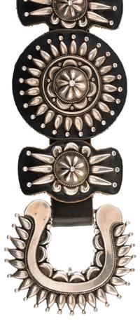 Heavy Sterling Silver Concha Belt Lot is located and will ship from Denver, Colorado.