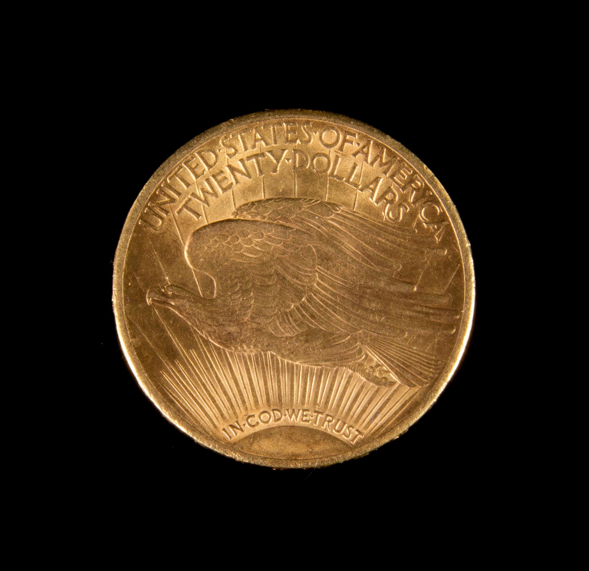 A United States 1928 Saint Gaudens $20 Gold Coin