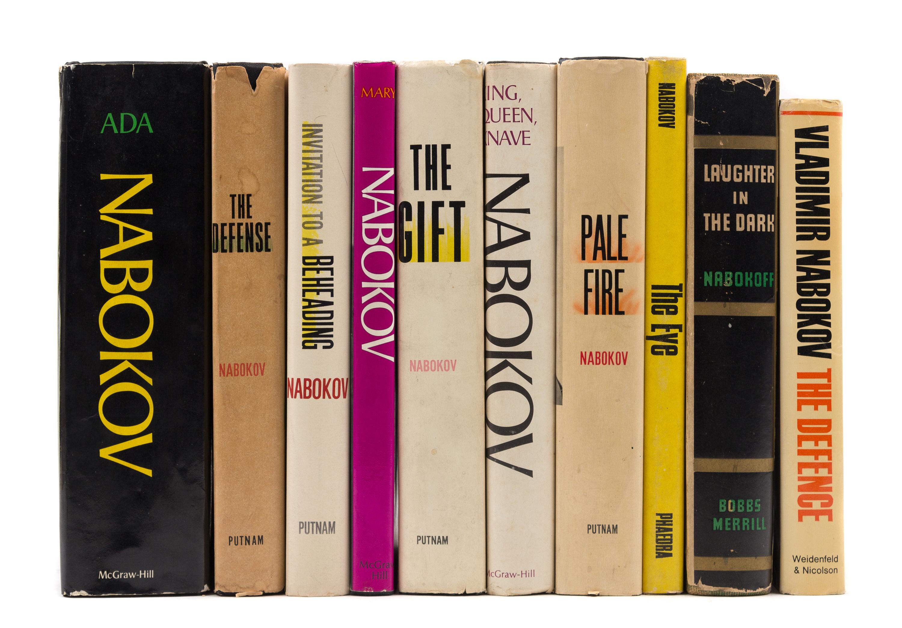NABOKOV, Vladimir (1899-1977). A group of approximately 125 works, including numerous editions and works in translation.