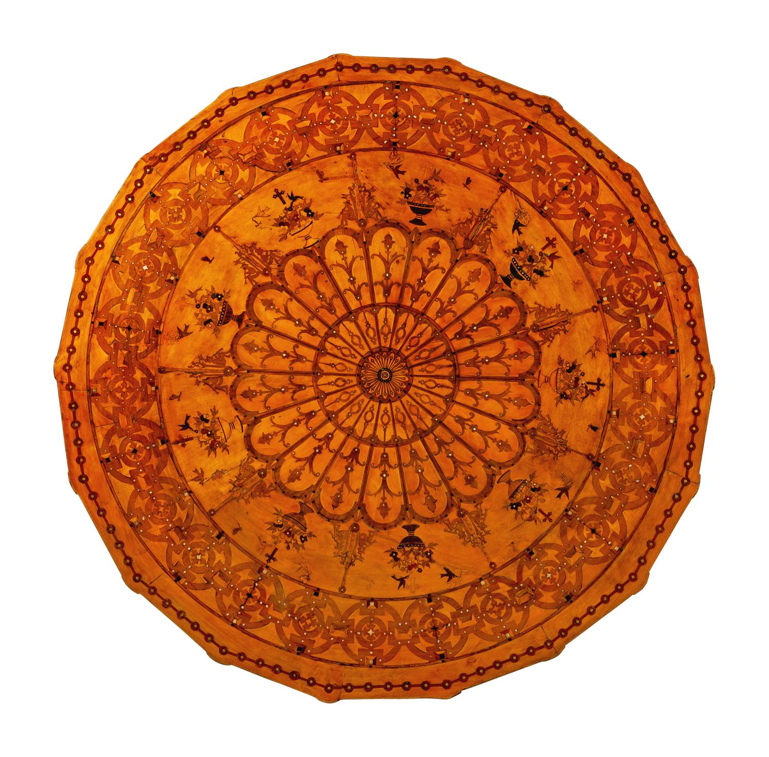 An Italian Marquetry Center Table