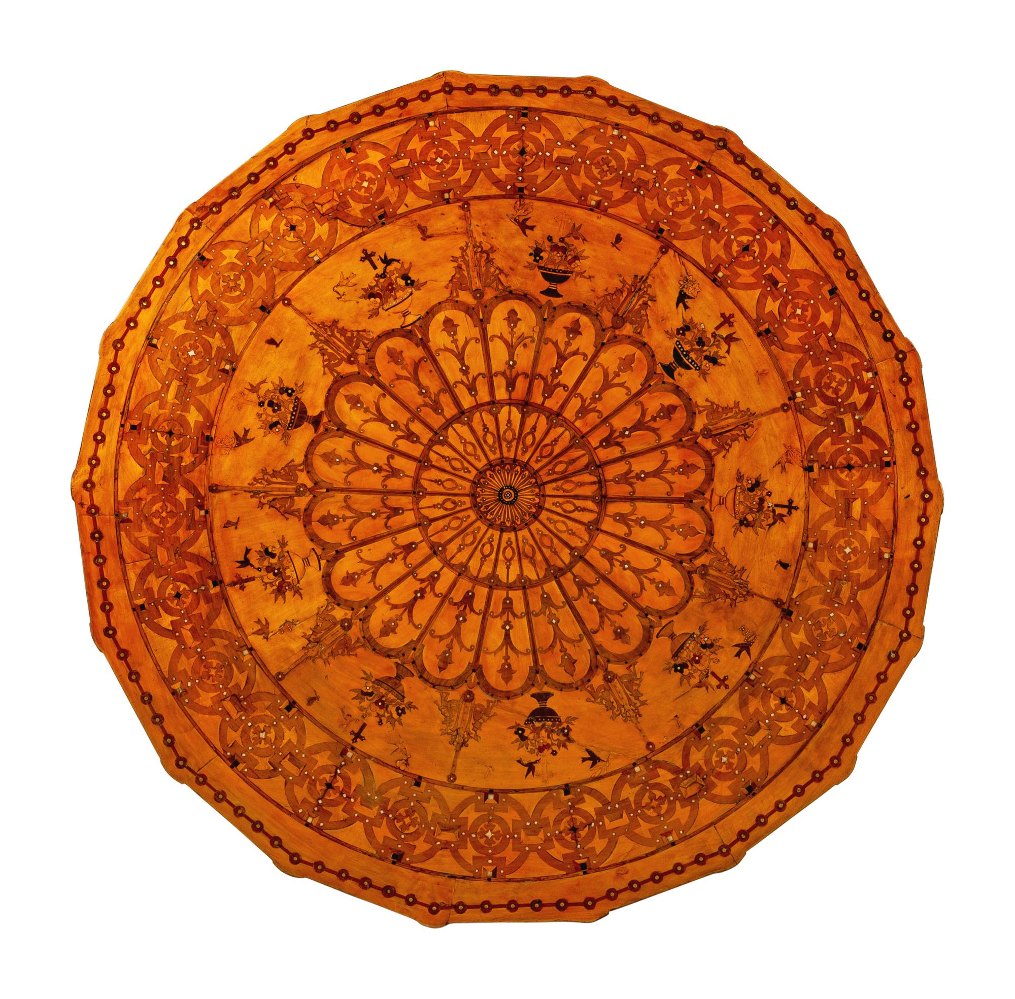 An Italian Marquetry Center Table