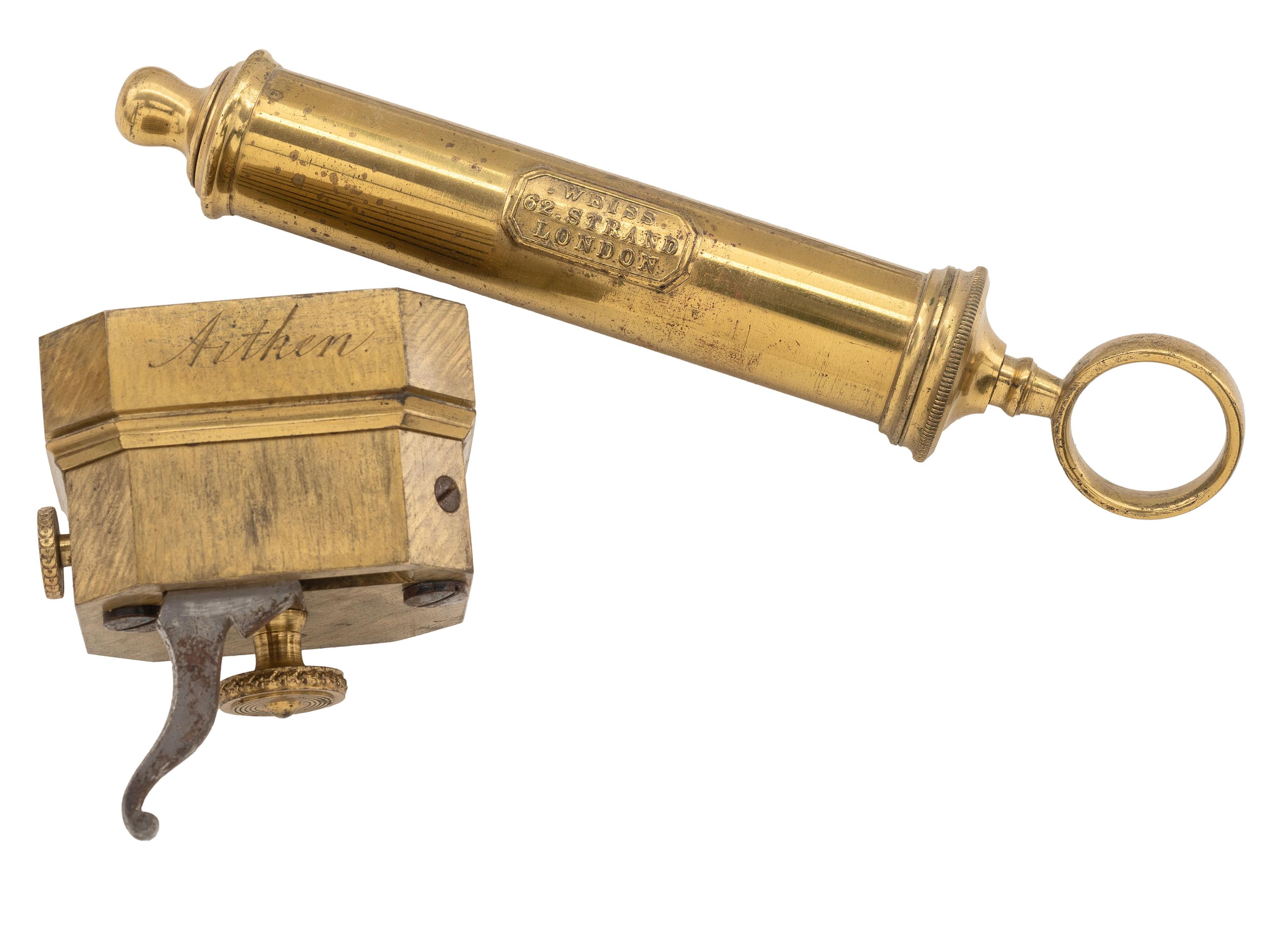 [CIVIL WAR]. Bloodletting kit with instruments by makers including Savigny & Co. and Weiss, London.