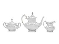 An American Silver Three-Piece Coffee Service