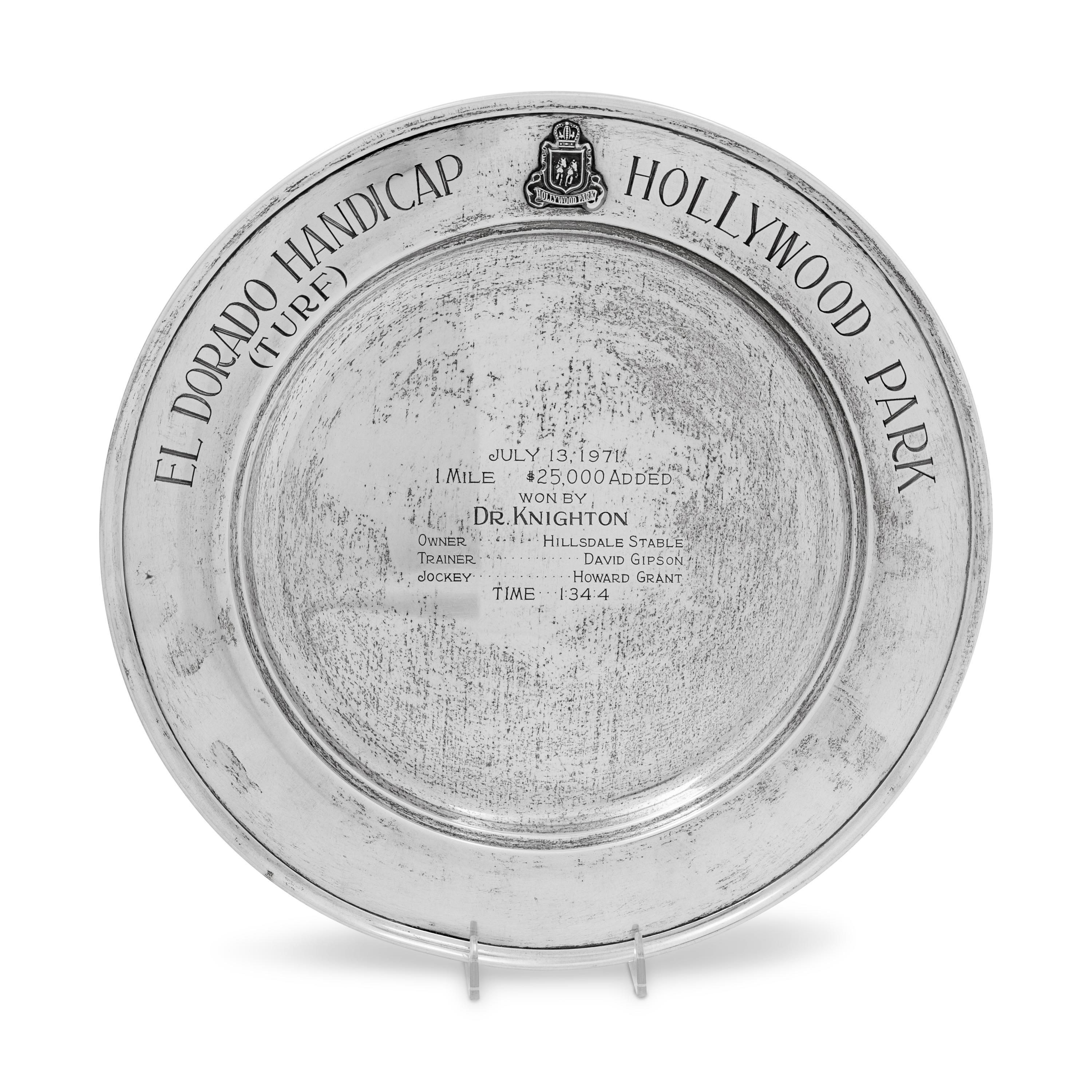An American Silver Horse Racing Trophy