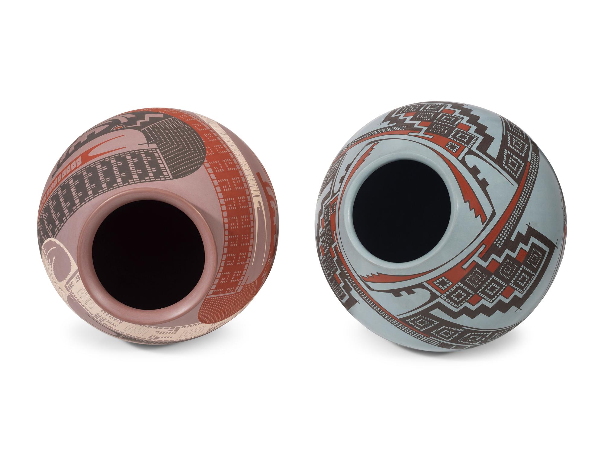 Polychrome Pottery Jars