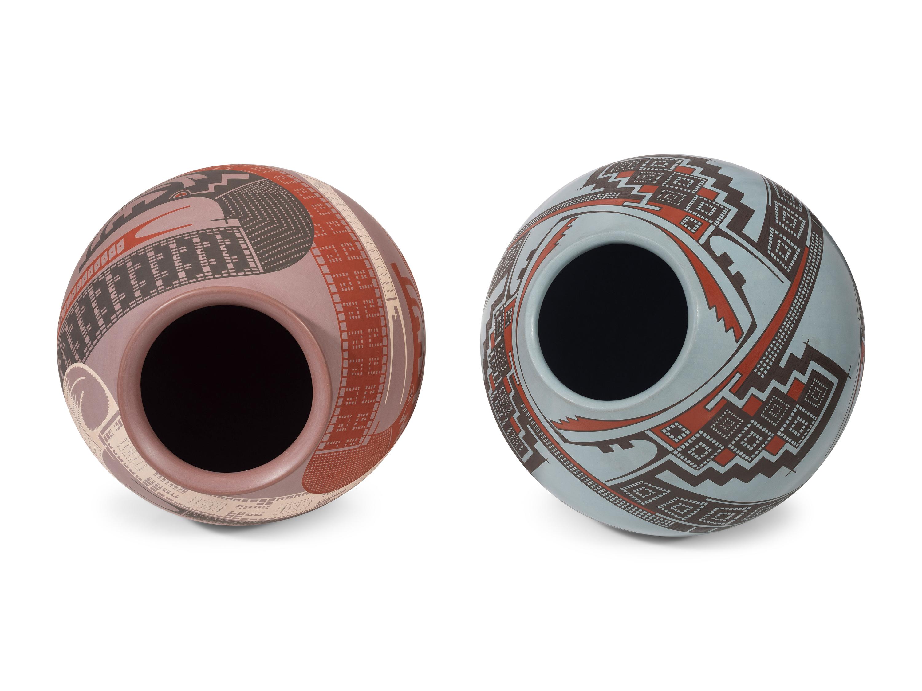 Polychrome Pottery Jars