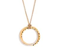 CARTIER, SPOTTED PANTHER ENAMEL, TRICOLOR GOLD, AND DIAMOND 'TRINITY' NECKLACE