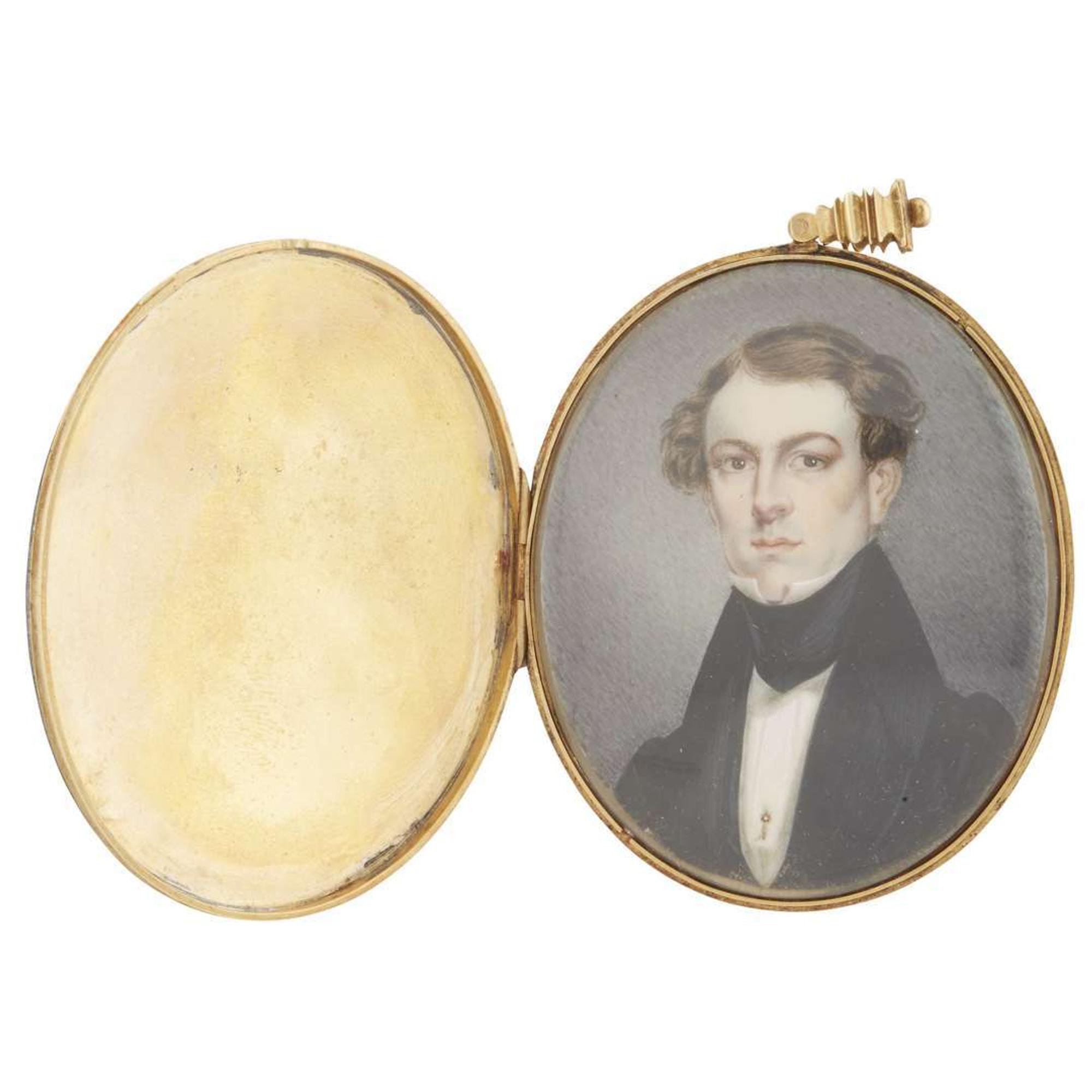 Attributed to Alexander Robertson (1768-1841) Portrait miniature of a gentleman